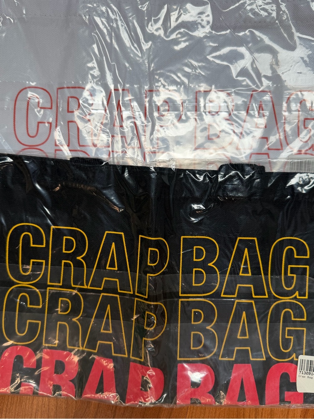 Black & Red Tote Bag